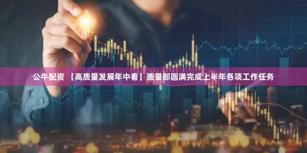 公牛配资 【高质量发展年中看】质量部圆满完成上半年各项工作任务