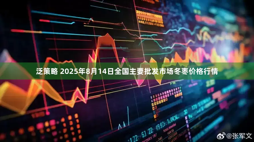 泛策略 2025年8月14日全国主要批发市场冬枣价格行情
